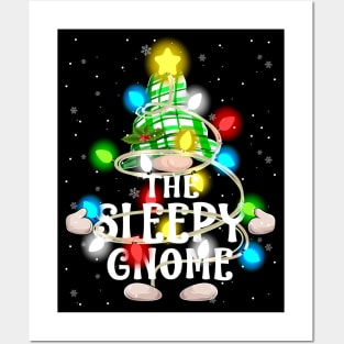 The Sleepy Gnome Christmas Matching Family Shirt Posters and Art